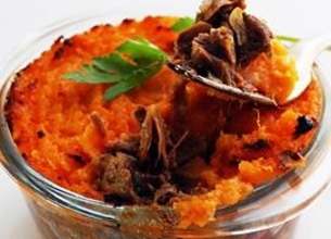 Parmentier aux patates douces 