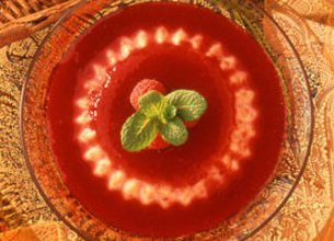 Petits Flans aux Framboises