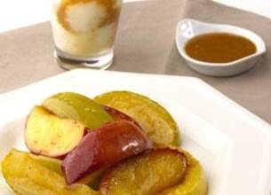 Poêlée de pommes et son caramel à la crème