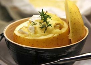 Pommes rôties au camembert