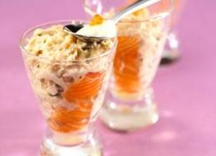 Rillettes de truite et crème aux oeufs de truite