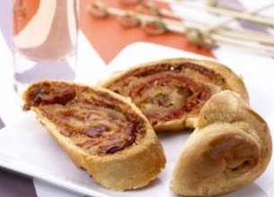 Roulé au chorizo et tomates confites