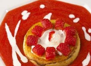 Sablé aux fraises et crémet