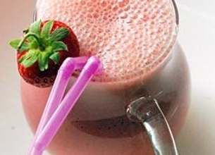 Smoothie à la fraise 