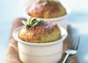 Soufflé de Courgettes aux Olives et Parmesan