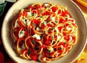 Spaghetti tricolores