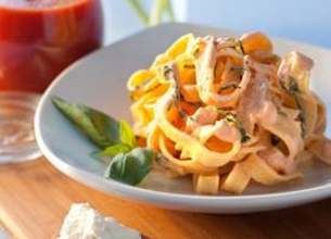 Tagliatelles à la ricotta et basilic