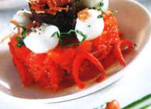 Tartare d'été à la mozzarella