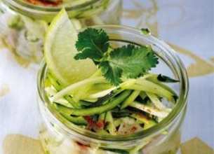 Tartare de cabillaud aux courgettes râpées