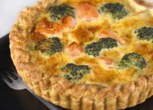 Tarte au saumon et brocoli