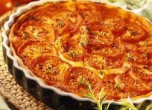 Tarte aux Légumes du soleil Rondelé piments d'Espelette & poivron doux