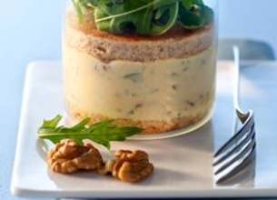 Tiramisu au gorgonzola et noix