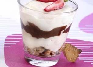 Tiramisu aux fraises et chocolat
