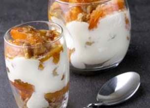 Tiramisu aux pêches et à la verveine