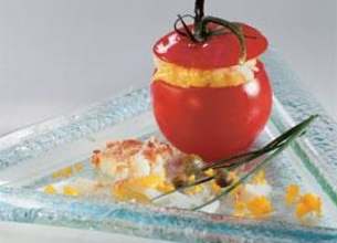 Tomates farcies au crabe