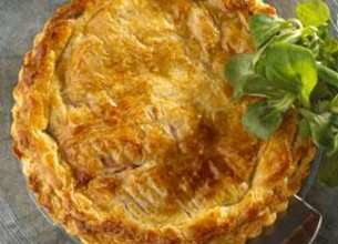 Tourte jambon-poireau