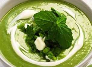 Velouté de petits pois au Plaisir de Nature de Président
