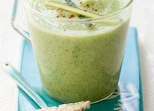 Velouté froid de courgette au cumin bio