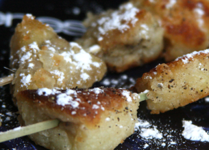 Mini beignets de banane et ananas