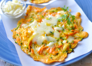 Blinis de légumes à l’Ossau-Iraty