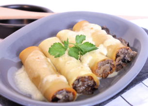 Cannellonis aux cèpes