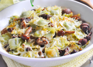 Gratinée de ravioles aux champignons Président 