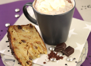 Chocolat chaud viennois et son pudding