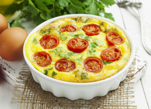 Clafoutis tomates cerises aux 3 saveurs