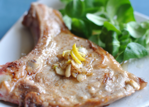 Côtes de veau au gingembre