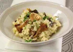 Coquillettes façon risotto au Reblochon et champignons des bois