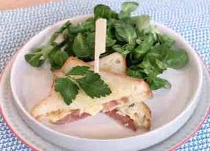 Croque monsieur à la cancoillotte