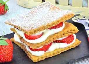 Mille-feuilles aux fraises