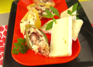 Conchiglionis farcis au Roitelet et lardons