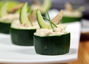 Courgettes farcies aux rillettes de maquereaux