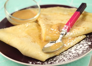 Crêpes au caramel au beurre salé