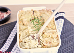 Crozets gratinés au Reblochon
