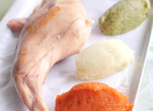 Cuisses de lapin en papillote