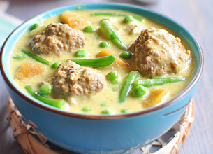 Curry de boulettes de boeuf 