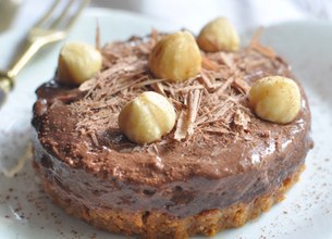Douceur de chocolat noisette façon cheese-cake 