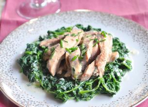 Émincé de veau à l'oseille