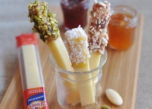 Bâtonnets d'emmental sucrés salés