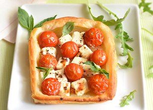 Feuilleté tomates et Salakis