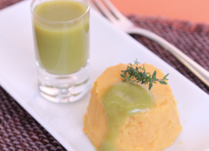 Flan de carottes à l’agar-agar 