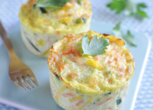 Petits flans de légumes moelleux