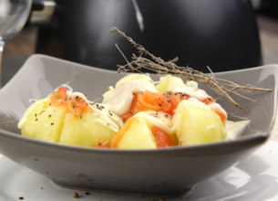 Fondue Président à la tomate et aux pommes de terre