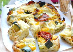 Fougasse aux légumes et Brique de brebis