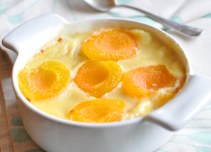 Gratin d'abricots au vin du Layon
