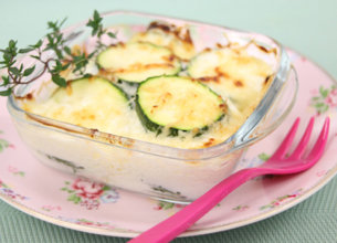 Gratin de courgettes Lactel Eveil | Dès 10 mois