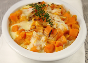 Gratin de potiron au Reblochon