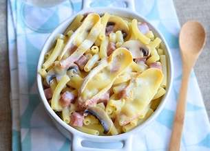 Gratin de pâtes au reblochon
